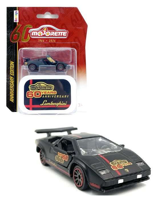 Majorette Diecast Model Car Anniversary Edition Lamborghini Countach LP 400 + collector tin 1/64