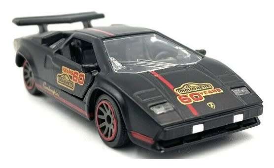 Majorette Diecast Model Car Anniversary Edition Lamborghini Countach LP 400 + collector tin 1/64