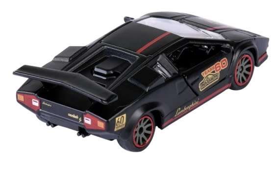 Majorette Diecast Model Car Anniversary Edition Lamborghini Countach LP 400 + collector tin 1/64
