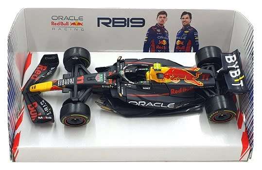 Burago Model Car 38082 Formula 1 F1  Red Bull RB19 No 11 Perez 2023 GP 1/43 scale