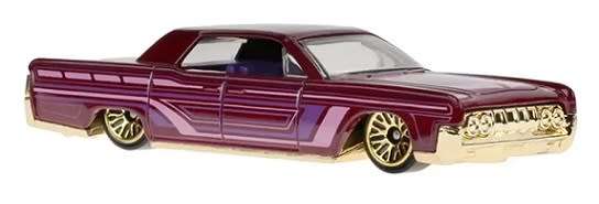 Hotwheels Hot Wheels Diecast Model Car 2023 246/250  Lincoln Continental 1964 Slammed 1/64 scale