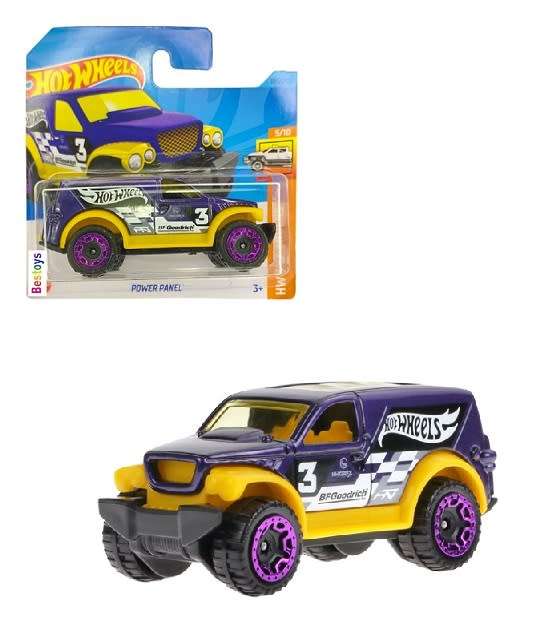 Hotwheels Hot Wheels Diecast Model Car 2023 189/250 Power Panel No 3 Hot Trucks