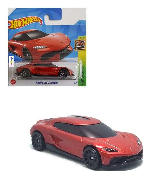 Hotwheels Hot Wheels Diecast Model Car 2023 188/250 Koenigsegg Gemera Exotics 1/64 scale