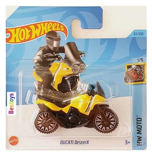 Hotwheels Hot Wheels Diecast Model Motorcycle Bike 2023 67/250 Ducati Desert X Moto