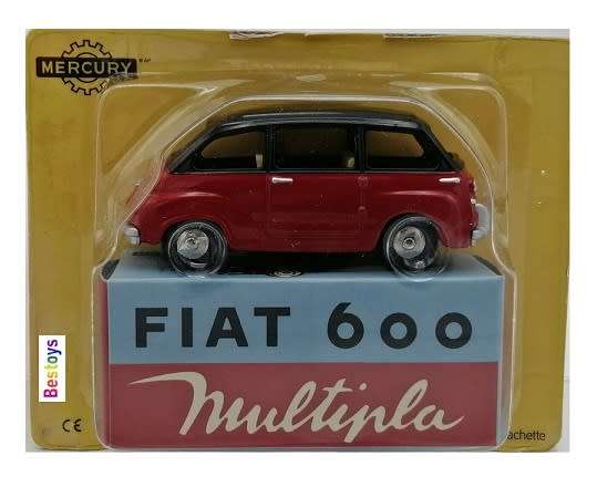 Hachette Mercury Diecast Model Car Collection Fiat 600 Multipla 1/43 scale