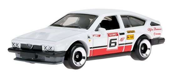 Hotwheels Hot Wheels Diecast Model Car 2023 185/250 Alfa Romeo GTV 6 GTV6 3.0 Retro Racers 1/64 scal