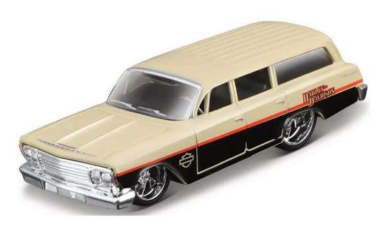 Maisto Harley Davidson Series Chevy Chevrolet Biscayne Stationwagon 1962 1/64 scale