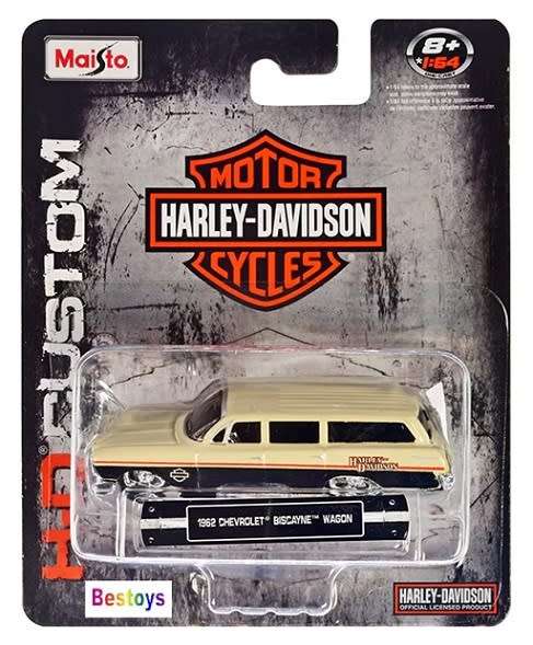 Maisto Harley Davidson Series Chevy Chevrolet Biscayne Stationwagon 1962 1/64 scale