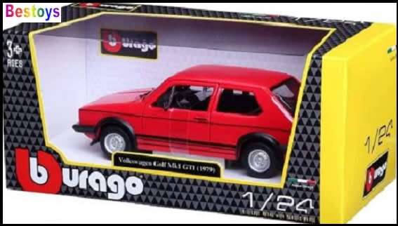 Burago Diecast Model Car 21089 VW Volkswagen Golf Mk 1 MK1 GTi 1979 1/24 scale