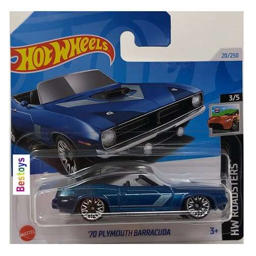 Hotwheels Hot Wheels Diecast Model Car 2024 20/250  Plymouth Barracuda 1970 Roadsters 1/64 scale