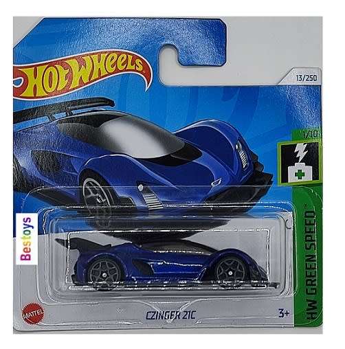 Hotwheels Hot Wheels Diecast Model Car 2024 13/250 Czinger 21 C 21C Green Speed 1/64 scale