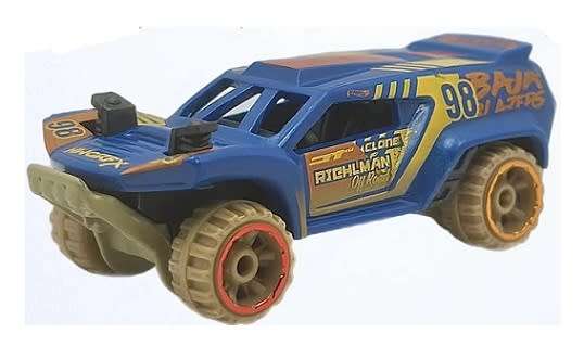 Hotwheels Hot Wheels Diecast Model Car 2023 182/250 Dune Crusher No 98 Baja Blazers 1/64 scale