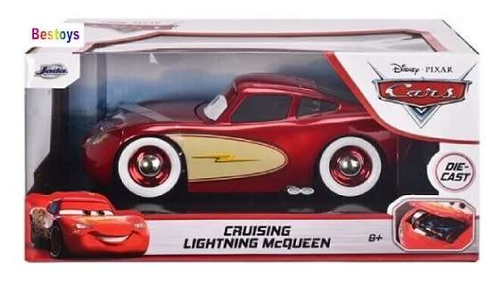 JADA Diecast Model Car 4001 Cruising Lightning McQueen Disney Cars Hollywood Rides 1/24 scale