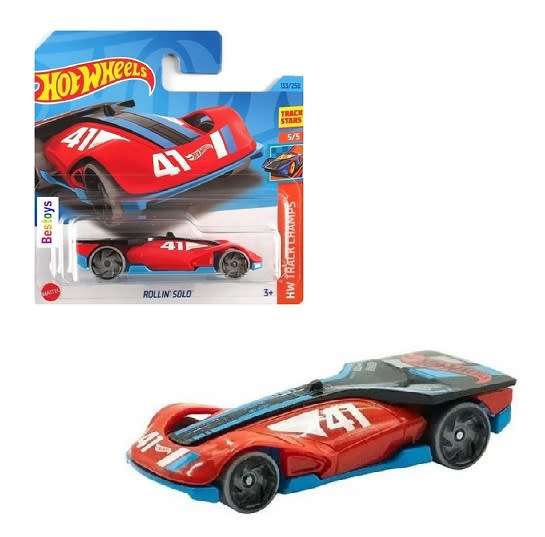 Hotwheels Hot Wheels Diecast Model Car 2023 133/250 Rollin Solo No 41 Track Champs