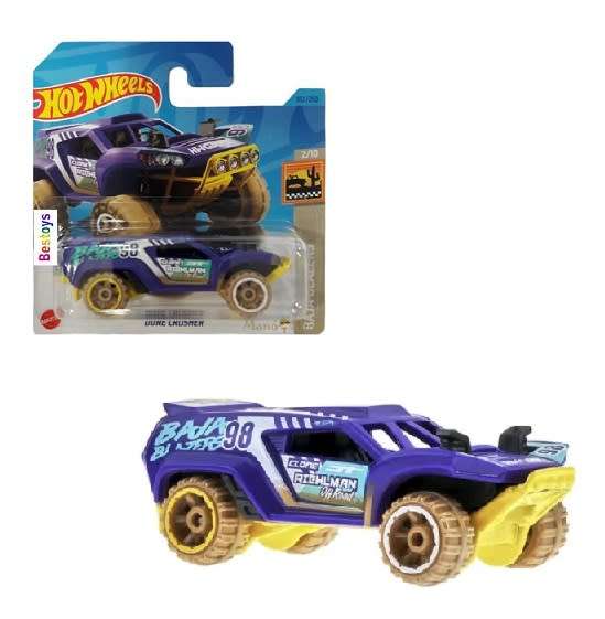 Hotwheels Hot Wheels Diecast Model Car 2023 182/250 Dune Crusher No 98 Baja Blazers 1/64 scale
