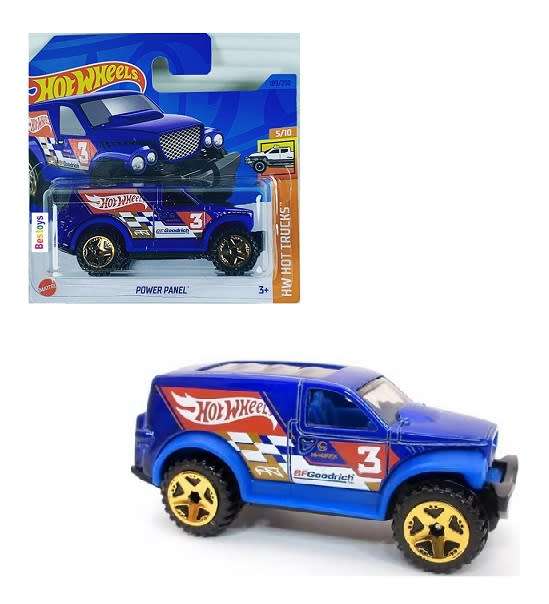 Hotwheels Hot Wheels Diecast Model Car 2023 189/250 Power Panel No 3 Hot Trucks