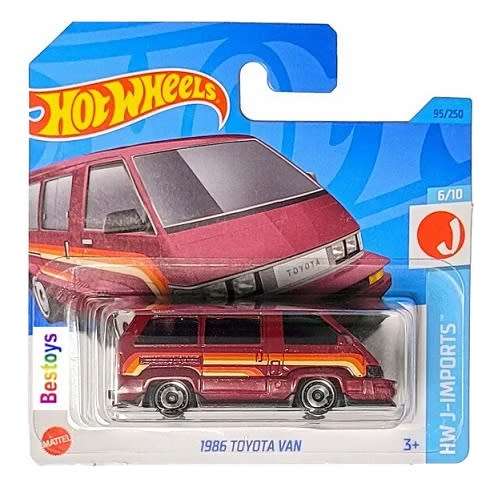 Hotwheels Hot Wheels Diecast Model Car 2023 95/250 Toyota Van 1986 J Imports