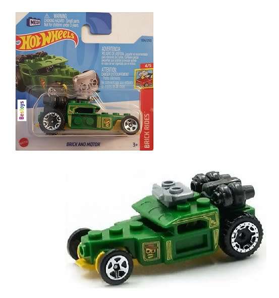 Hotwheels Hot Wheels Diecast Model Car 2023 104/250 Brick & Motor Brick Rides