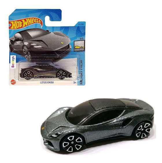 Hotwheels Hot Wheels Diecast Model Car 2023 121/250 Lotus Emira Factory 1/64 scale