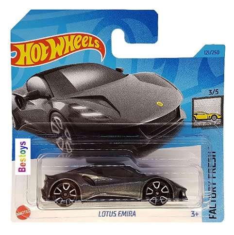 Hotwheels Hot Wheels Diecast Model Car 2023 121/250 Lotus Emira Factory 1/64 scale