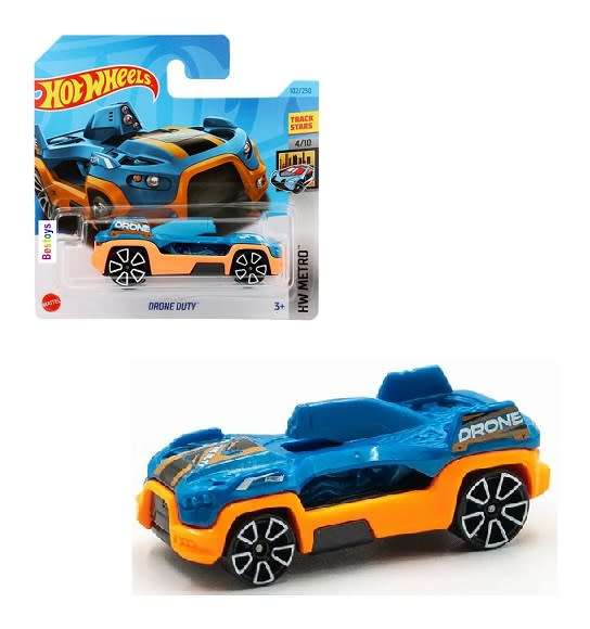 Hotwheels Hot Wheels Diecast Model Car 2023 102/250 Drone Duty Metro 1/64 scale