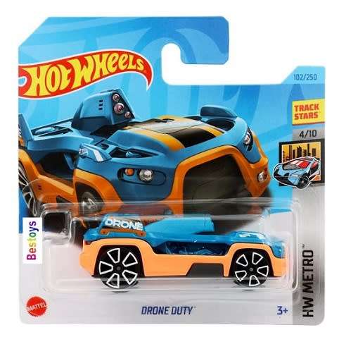 Hotwheels Hot Wheels Diecast Model Car 2023 102/250 Drone Duty Metro 1/64 scale