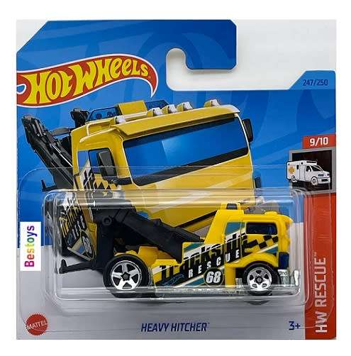 Hotwheels Hot Wheels Diecast Model Car 2023 247/250 Heavy Hitcher Tow Truck Rescue