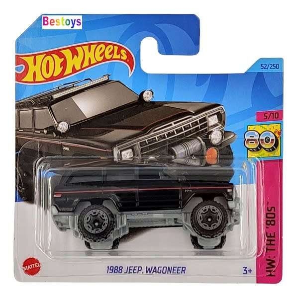 Hotwheels Hot Wheels Diecast Model Car 2023 52/250 Jeep Wagoneer 1988 The 80`s 1/64 scale