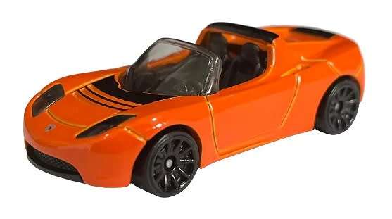 Hotwheels Hot Wheels Diecast Model Car 2023 217/250 Tesla Roadster Then & Now 1/64 scale