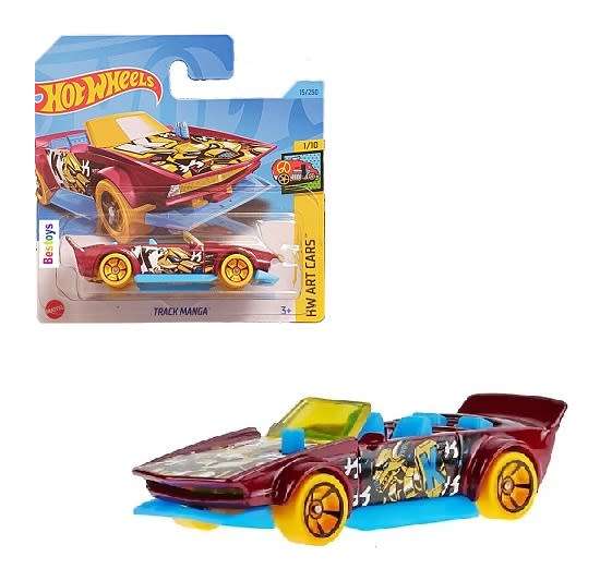 Hotwheels Hot Wheels Diecast Model Car 2023 15/250 Track Manga Art Cars 1/64 scale