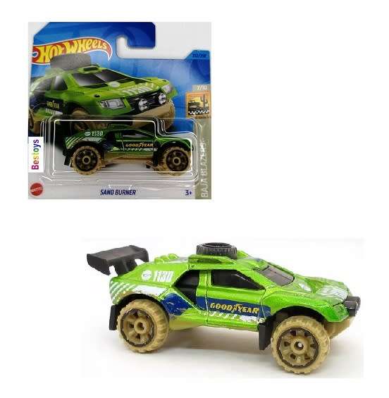 Hotwheels Hot Wheels Diecast Model Car 2023 232/250 Sand Burner Baja Blazers 1/64 scale