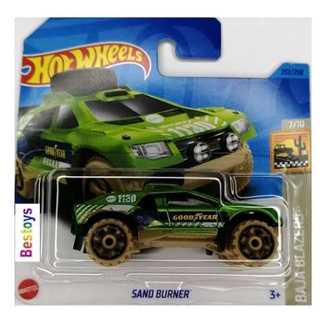 Hotwheels Hot Wheels Diecast Model Car 2023 232/250 Sand Burner Baja Blazers 1/64 scale