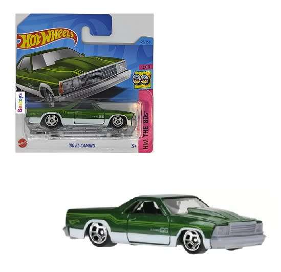 Hotwheels Hot Wheels Diecast Model Car 2023 26/250 Chevy Chevrolet El Camino 1980 The 80`s 1/64 scal