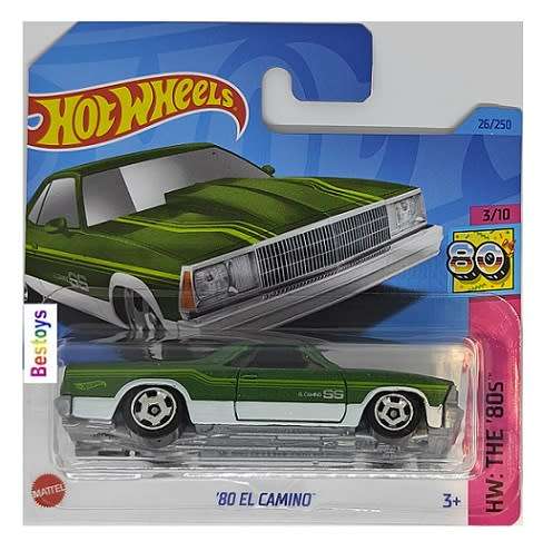 Hotwheels Hot Wheels Diecast Model Car 2023 26/250 Chevy Chevrolet El Camino 1980 The 80`s 1/64 scal