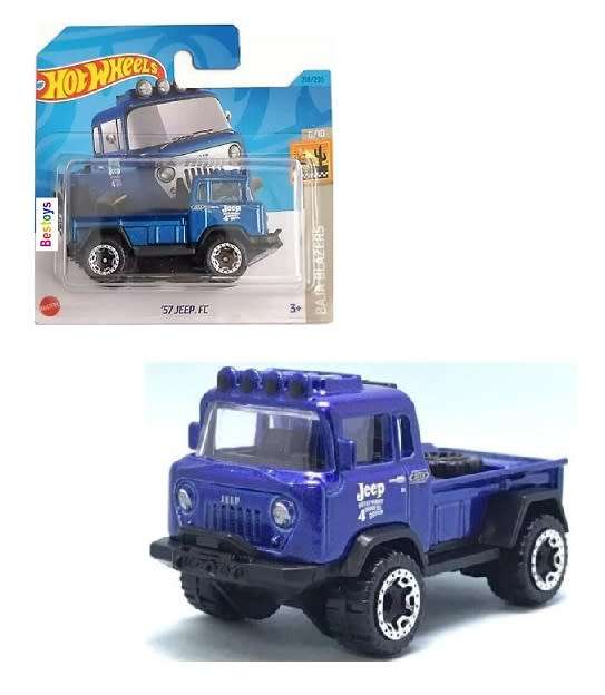 Hotwheels Hot Wheels Diecast Model Car 2023 218/250 Jeep FC 1957 Baja Blazers 1/64 scale
