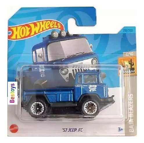 Hotwheels Hot Wheels Diecast Model Car 2023 218/250 Jeep FC 1957 Baja Blazers 1/64 scale