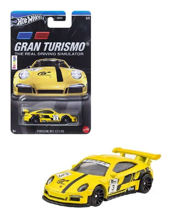Hotwheels Hot Wheels Diecast Model Car Gran Turismo Porsche 911 GT 3 GT3 RS No 3 1/64 scale