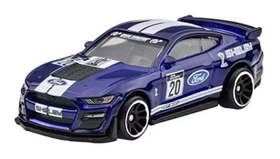 Hotwheels Hot Wheels Diecast Model Car Gran Turismo Ford Mustang Shelby GT 500 GT500 2020 No 20 1/64