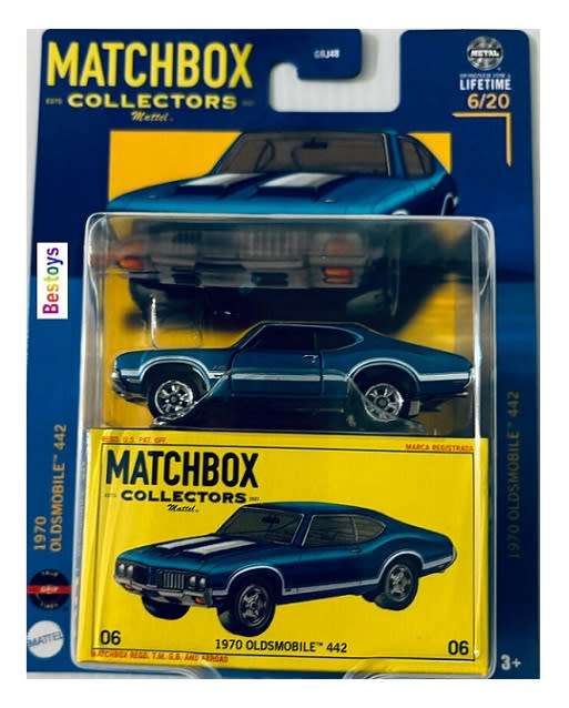 Matchbox Diecast Model Car 2024 Collectors Oldsmobile 442 1970 1/64 scale