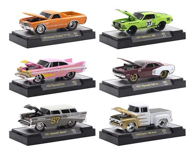 Castline M2 Diecast Model Car Ground Pounders Plymouth Cuda 440 1971 1/64 scale