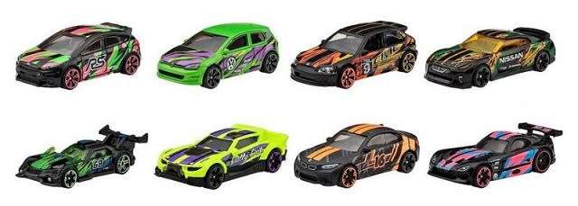 Hotwheels Hot Wheels Diecast Model Car Neon Speeders VW Volkswagen Golf Mk 7 1/64 scale