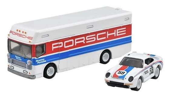 Hot Wheels Hotwheels Car Culture Team Transport Porsche 959 1986 + Euro Hauler Truck