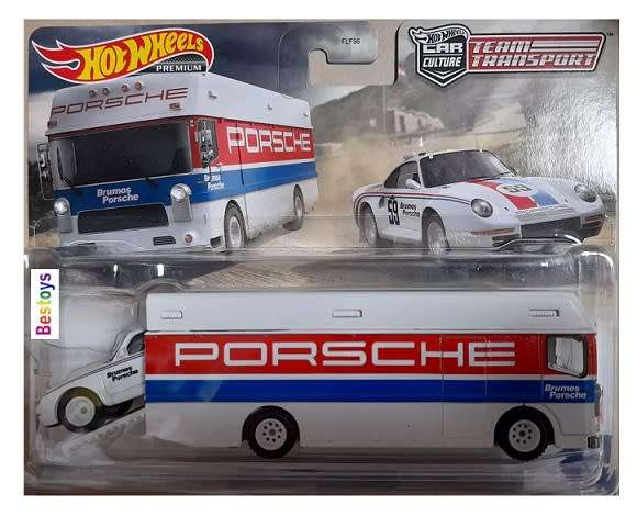 Hot Wheels Hotwheels Car Culture Team Transport Porsche 959 1986 + Euro Hauler Truck