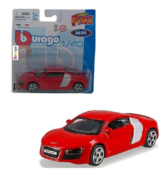 Burago Diecast Model Car Audi R 8 R8 1/43 scale