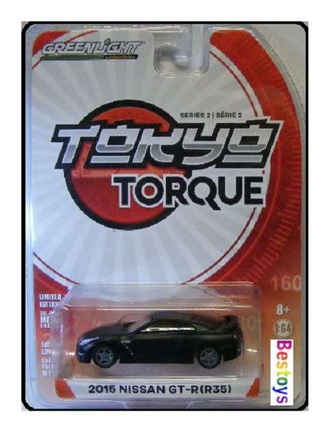 Greenlight Diecast Model Car Tokyo Torque Nissan GT-R GTR R35 2015 1/64 scale