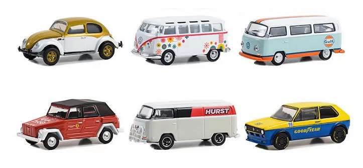 Greenlight VDub Series VW Volkswagen Kombi Samba Bus 1964 1/64 scale
