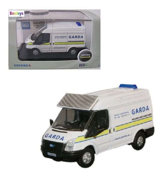 Oxford Diecast Model Car FT007 Ford Transit Van Police `Garda` OO 1/76 railway scale