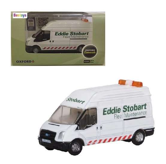 Oxford Diecast Model Car FT021 Ford Transit Van LWB High Roof Eddie Stobart Fleet Maintenance 1/76