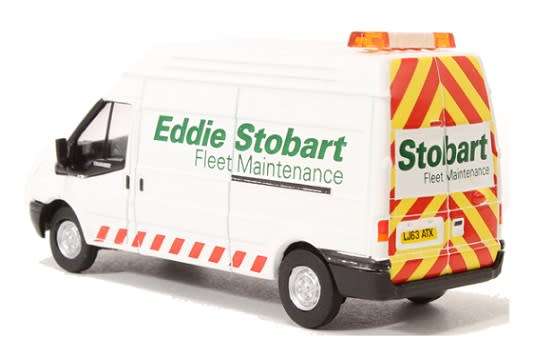 Oxford Diecast Model Car FT021 Ford Transit Van LWB High Roof Eddie Stobart Fleet Maintenance 1/76