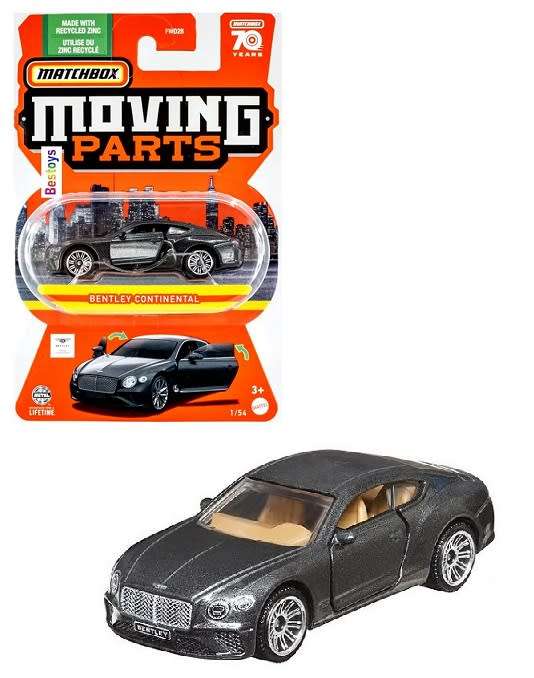 Matchbox Moving Parts Bentley Continental 70th Anniversary